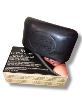 Ultra Glow Exfoliating African Black Bar Soap 3.5 oz NIB